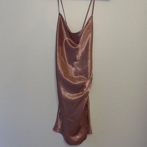 Satin slip dress